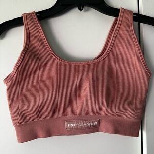 ✨ Pink Soda Sport Ribbed Seamless Sports Bra Mauve Pink S/M